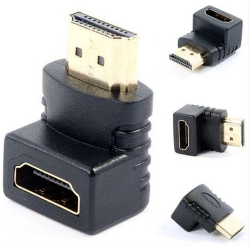 conektor hdmi bentul L converter hdmi male to female gender hdmi