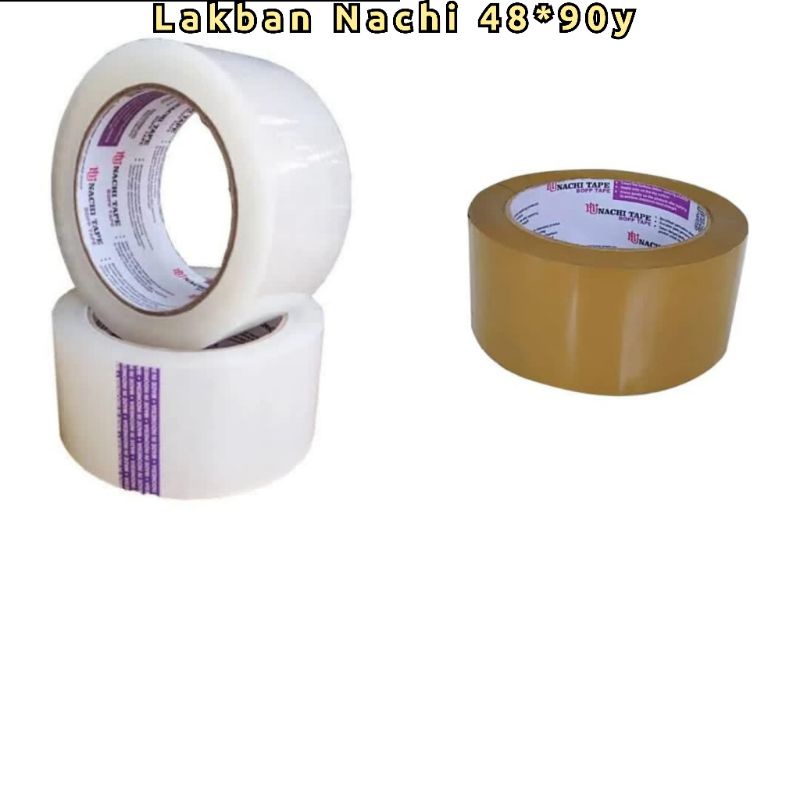 

6pcs Lakban Nachi 48x90y Full Bening/Coklat Core Ungu