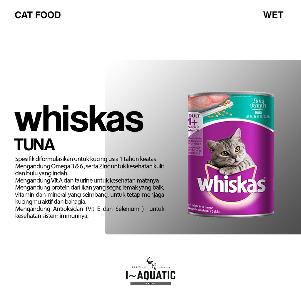 Whiskas Kaleng Tuna Makanan Basah