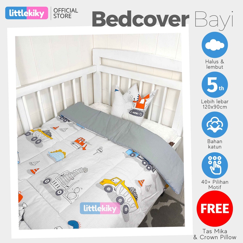 Bedcover Bayi FREE Bantal Peyang Crown