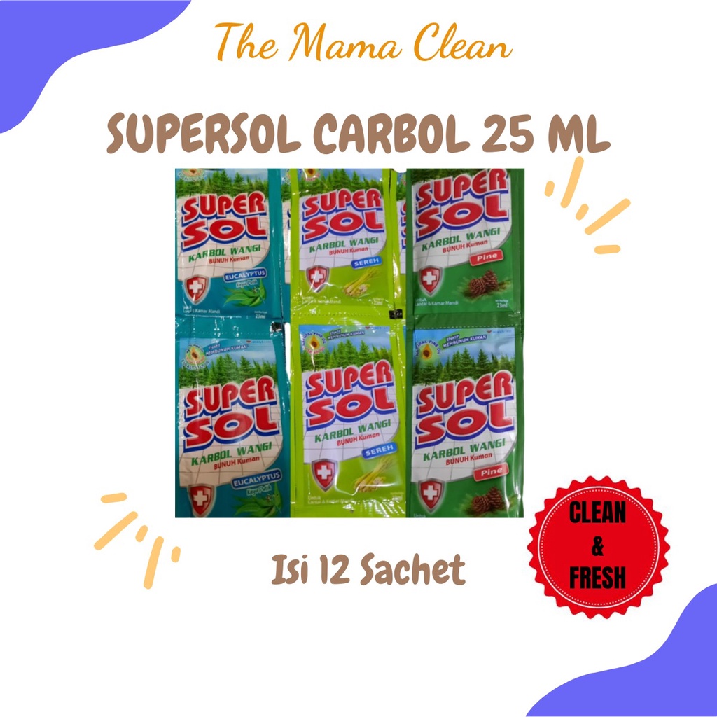 SUPERSOL CARBOL SACHET 1 LUSIN ISI 12 SACHETx21 ML