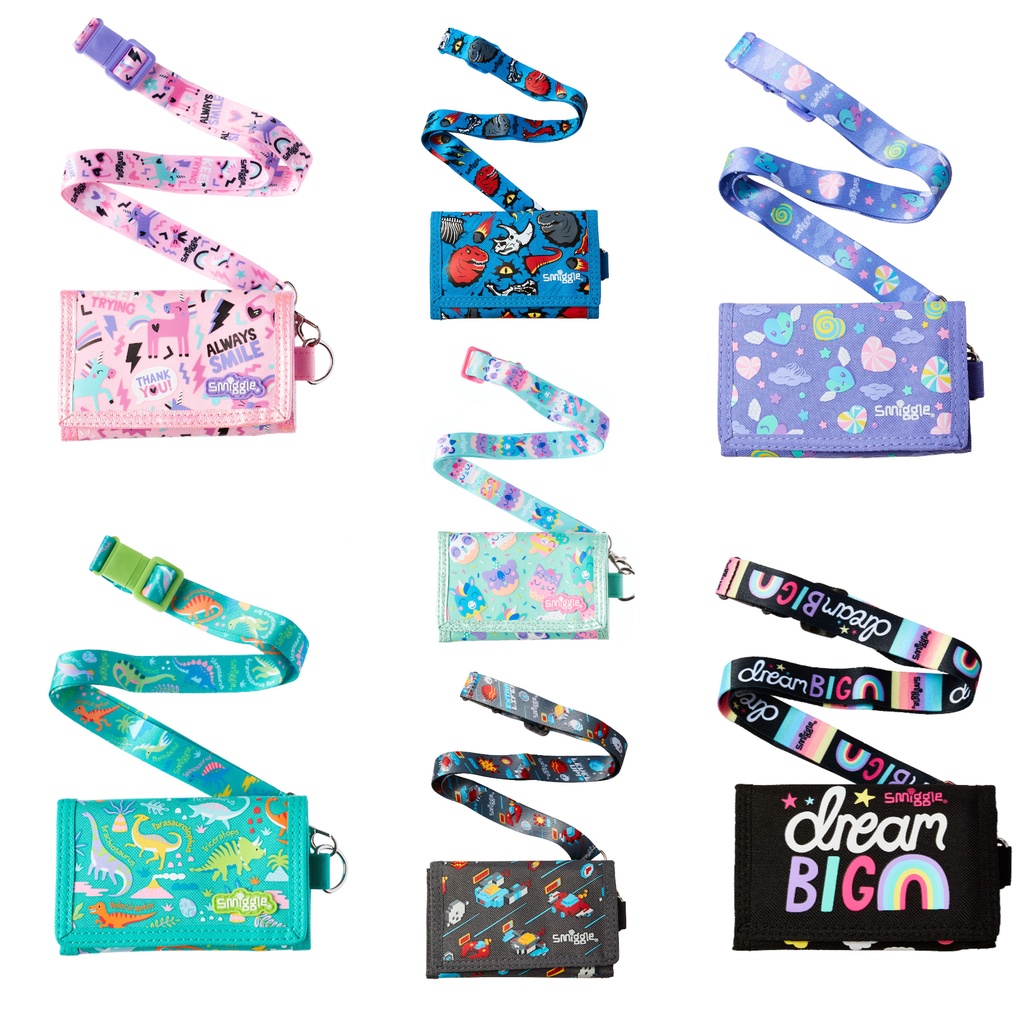 ORIGINAL STORE Smiggle Wallet with Landyard Dompet Smiggle Anak/ Dompet Anak Smiggle Original