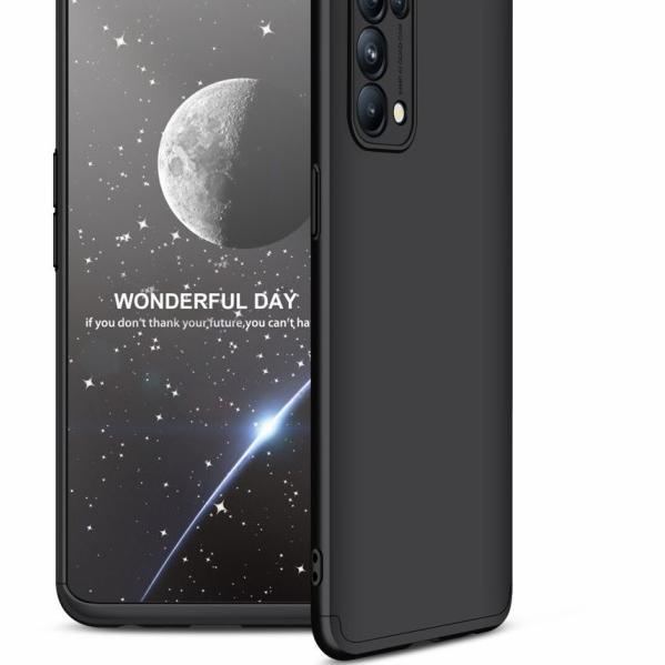 Hard Case Oppo Reno 5 Armor Full 360 Cover GKK Original Casing Reno5 - Hitam Full, Oppo Reno 5