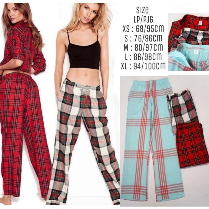 Victoria's Secret Pajamas Pants /Celana Panjang Katun Piyama