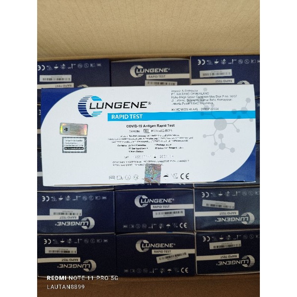 Lungene swab antigen izin Kemenkes AKL  original impor