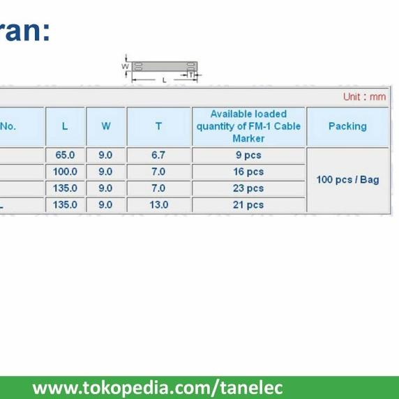 Marker Strip MS-135 Hitam - KSS | Marker Kabel