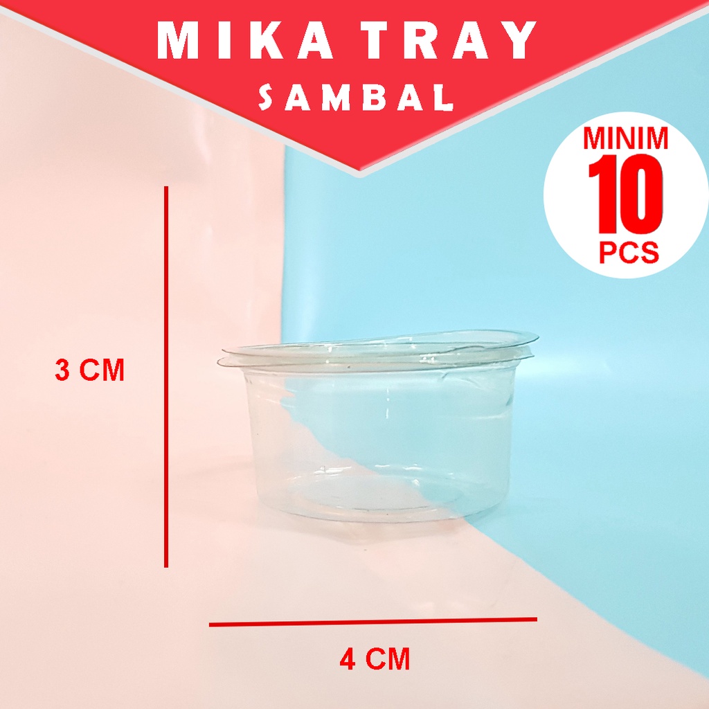 SATUAN Cup Sambal 60 ML / Mika Cup Sambal / Cup Mika Sambal Saos