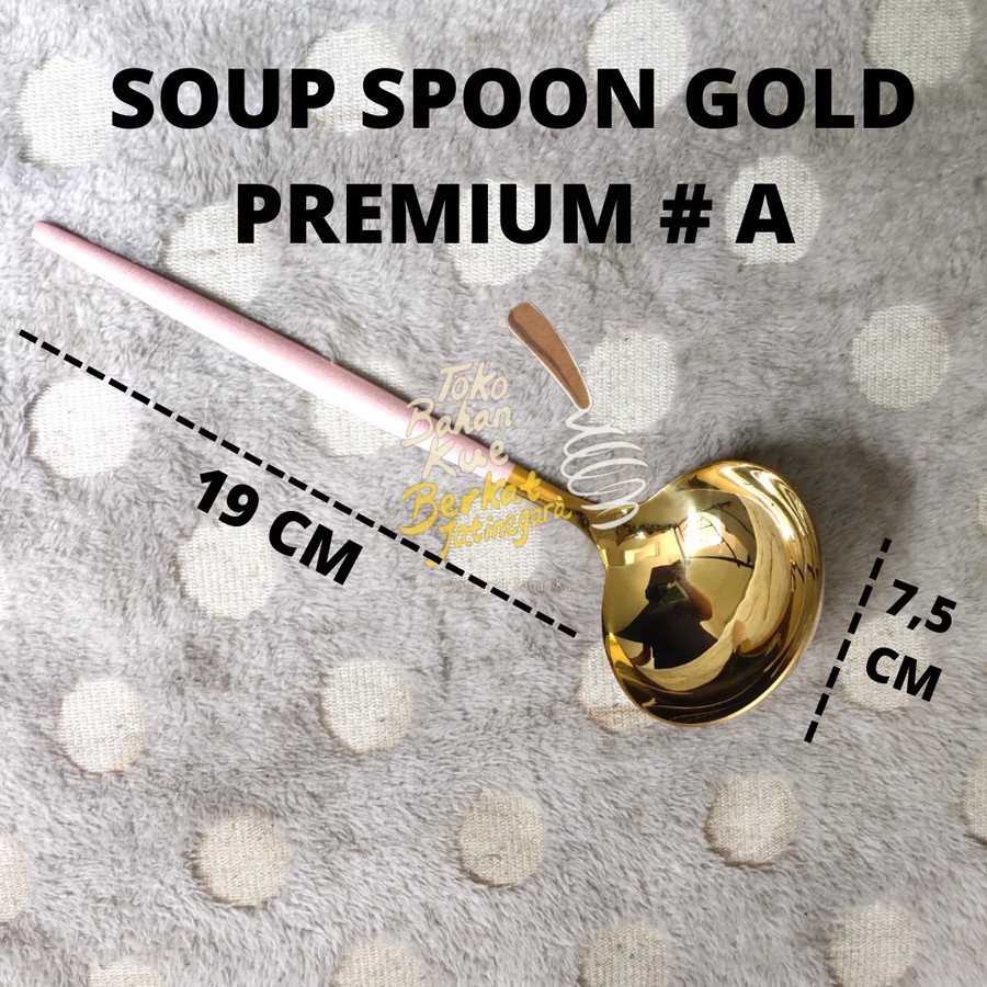 SPATULA DAN SOUP SPOON GOLD PREMIUM