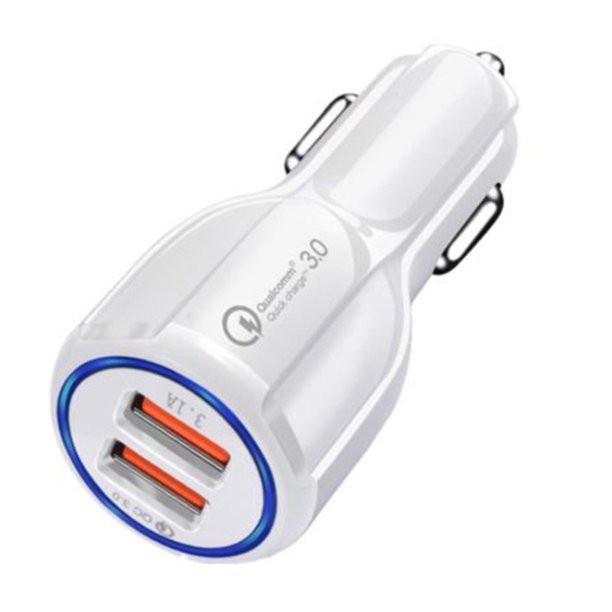 Charger Mobil 2 Port Qc 3.0 3.1A / Adaptor Mobil / Colokan Mobil / Charger Mobil
