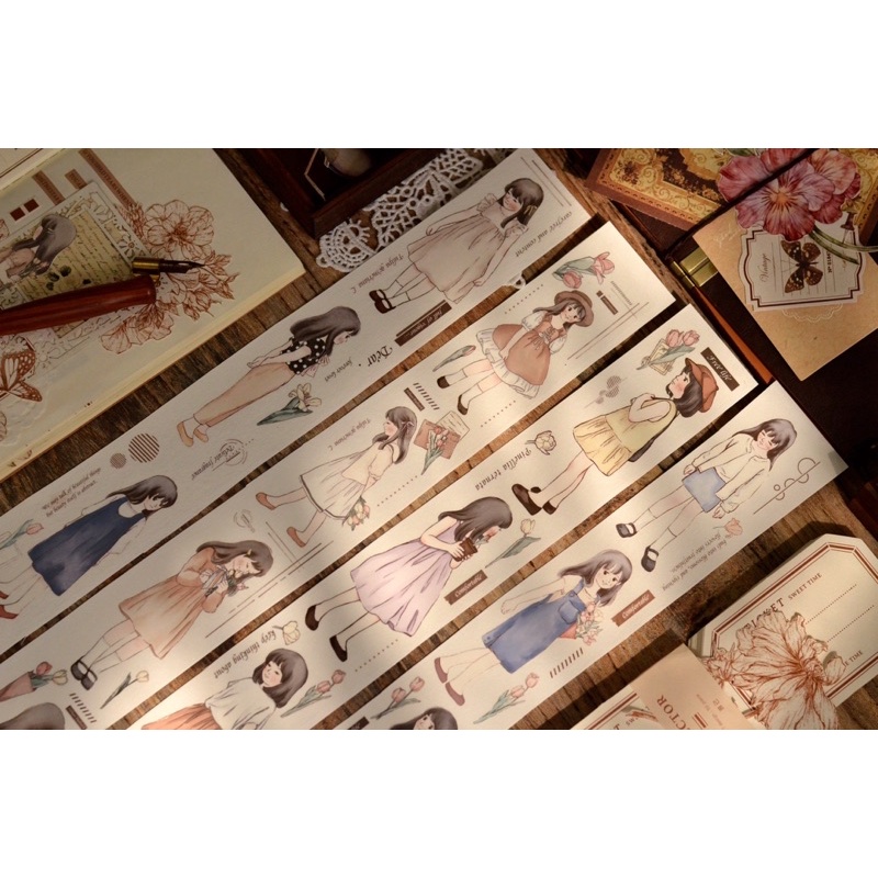 

Little White Blue Summer Washi & PET Tape