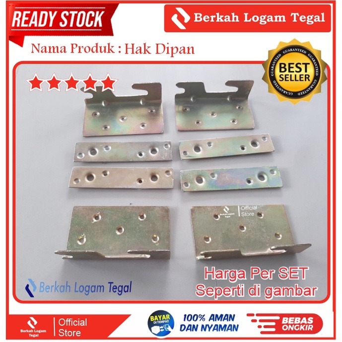 HAK DIPAN RANJANG/ENGSEL DIPAN/HAK TEMPAT TIDUR BESAR/BED FITTING