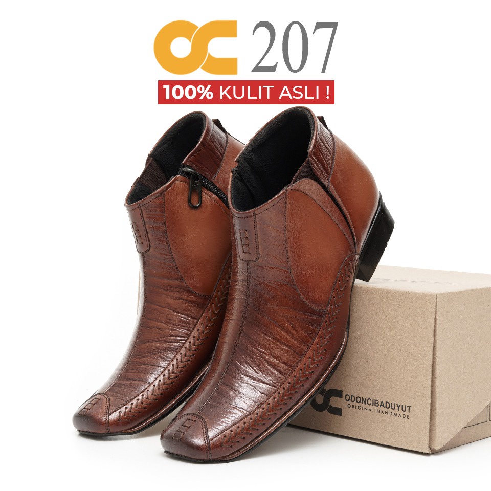 OC 207 SEPATU KANTORAN PRIA KULIT ASLI PREMIUM ODON CIBADUYUT