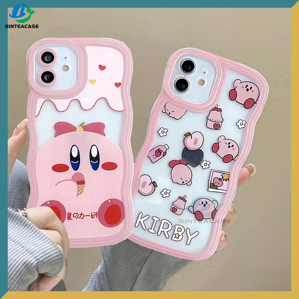 Case Bahan TPU Motif Kartun Kirby Pig Untuk iPhone 11 14 12 13 Pro MAX 7 8 Plus 6s Plus XR 14 Plus XS MAX