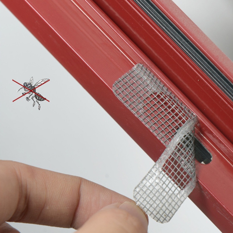 ღ 15/25/50Pcs Pintu Jendela Nyamuk Layar Bersih Perbaikan Tape Tahan Lama Anti Serangga Terbang patch Perekat Perbaikan Kaca Jendela Mesh Perbaikan Aksesoris