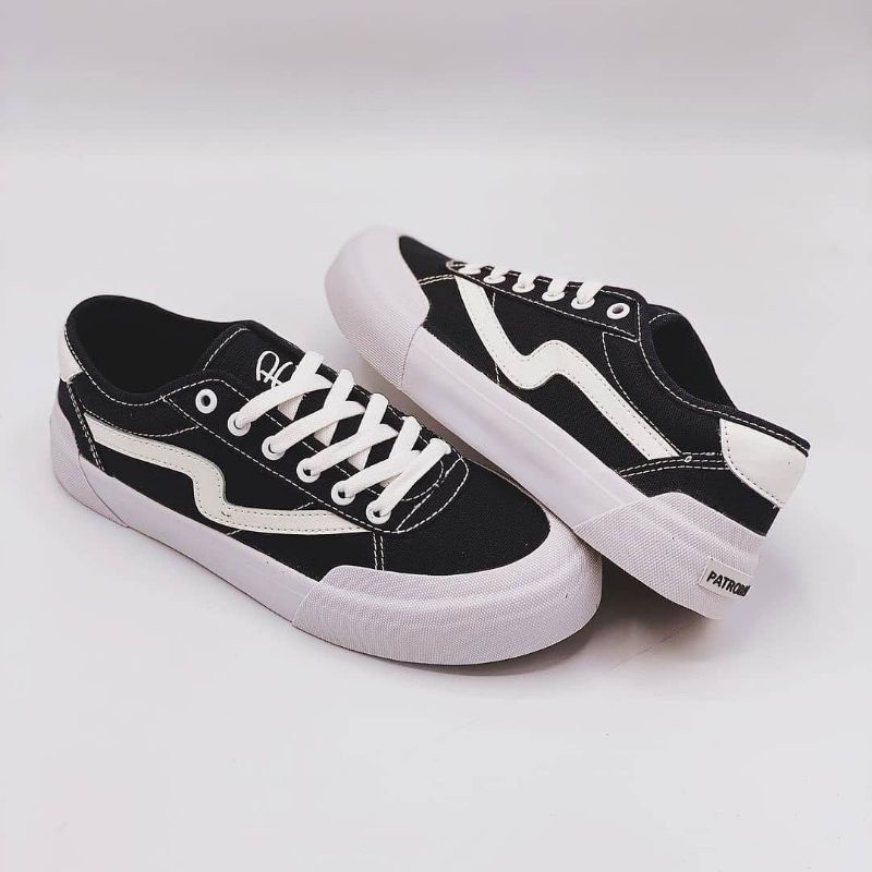 Hot Patrobas - Sepatu Patrobas Ivan Low Black White - Sneakers - Petrobas - Sepatu Pria - Sepatu