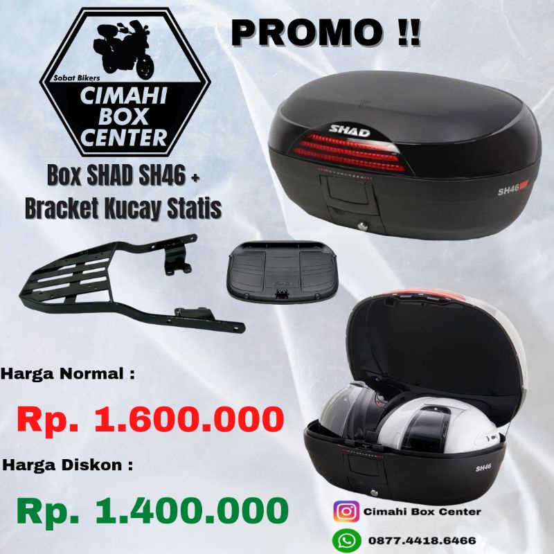 Jual Paket Promo Box Shad Sh Dan Bracket Kucay Statis Original