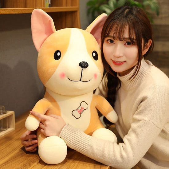 Bantal Boneka Karakter Hewan Anjing Chorgi Mainan Boneka Anak Terbaru Lucu Imut