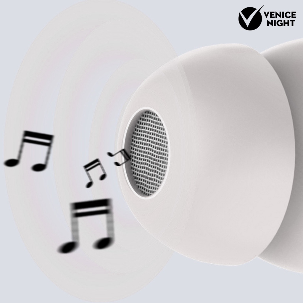 (VNEP) (Berkabel) Headphone In-ear Pengisolasi Kebisingan Silikon Ultra-ringan Earbud Tidur dengan Mikrofon