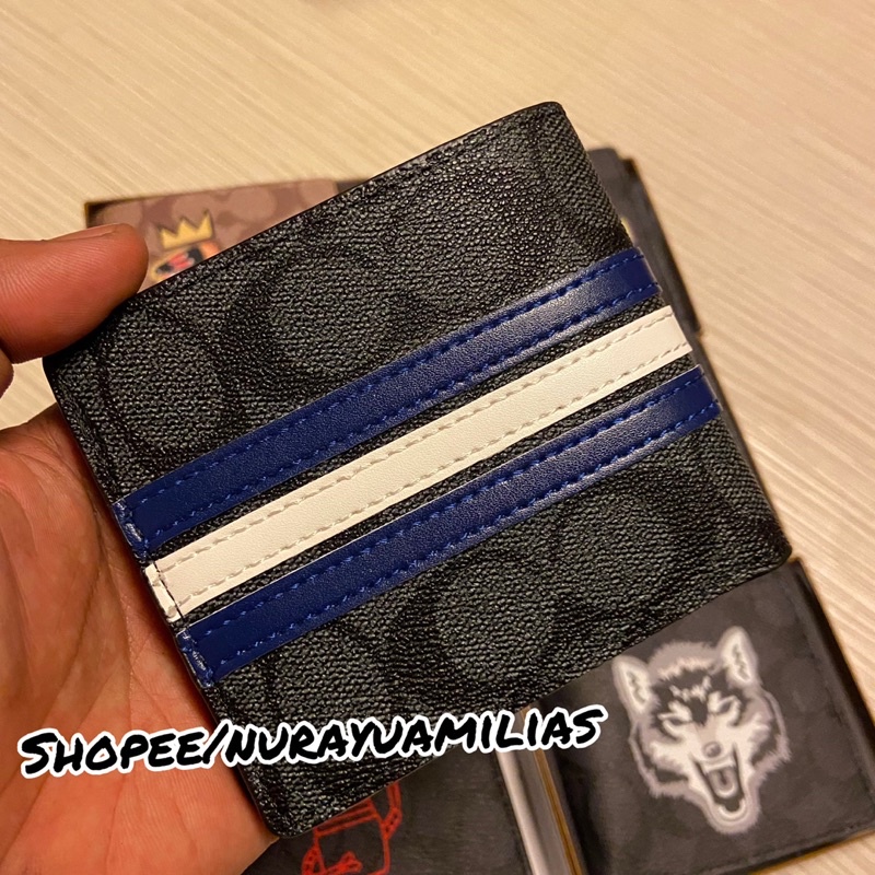 Dompet kulit pria Coach import dompet lipat pria branded dompet kulit pria import