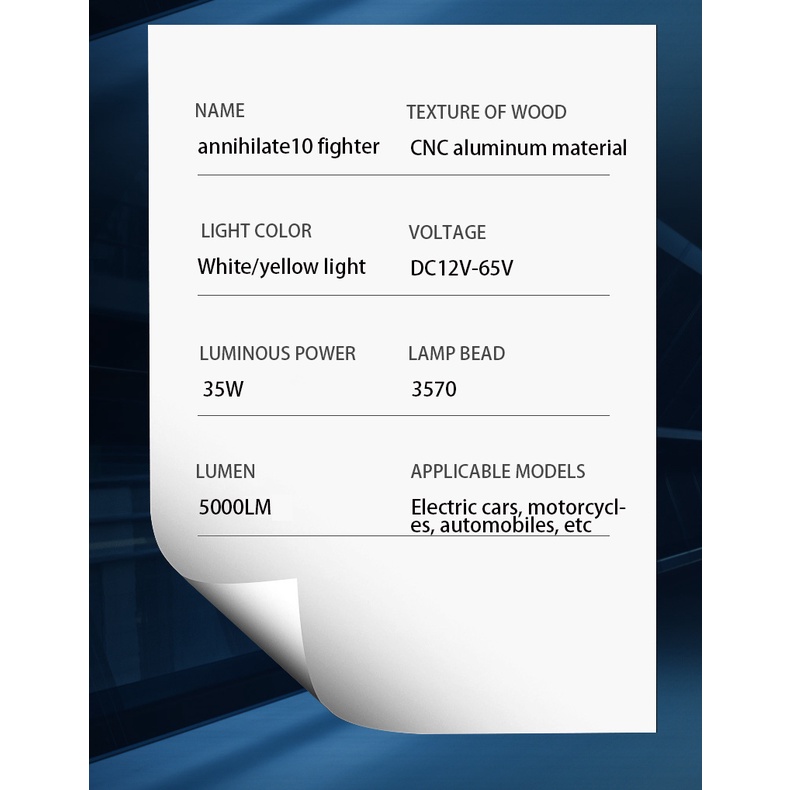 Lampu Strobo LED 4 Mode Warna Putih / Kuning Untuk Motor