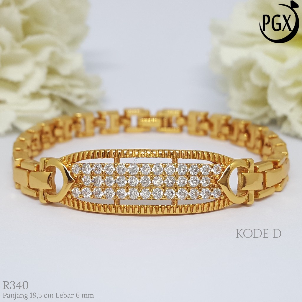 PGX Gelang Tangan Xuping Wanita Perhiasan Lapis Emas Aksesoris Fashion Premium - R340