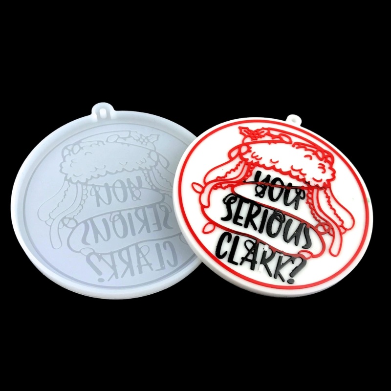 Siy Cetakan Silikon Bentuk Topi Natal DIY Untuk Liontin / Gantungan Kunci