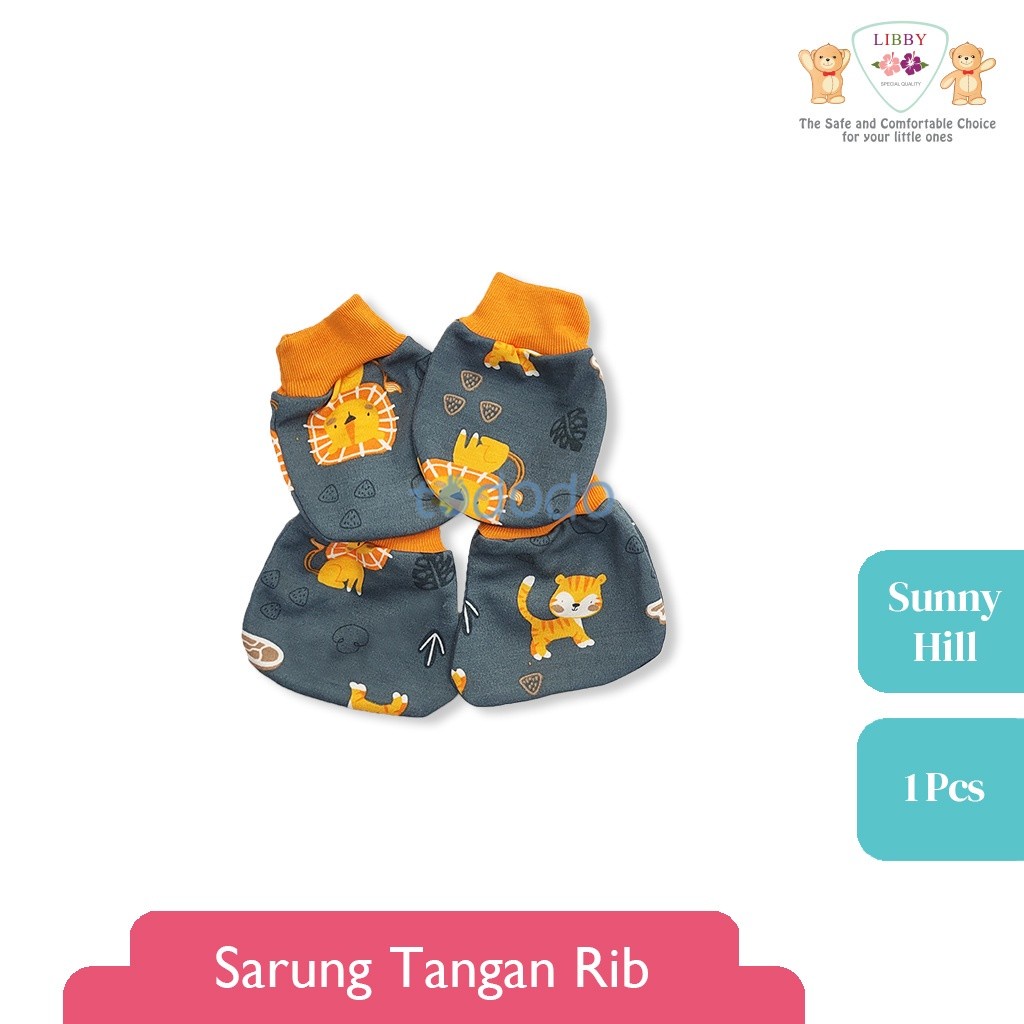 Sarung Tangan &amp; Kaki Bayi LIBBY Motif Sunny Hill (1pcs/set)