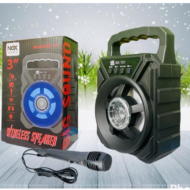 speaker portabel 5009+mic speaker bluetooth karaoke