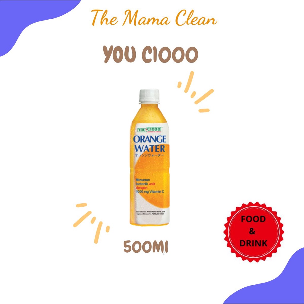 YOUC1000 Orange Water Netto :  500 ml