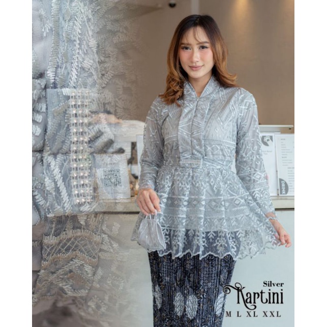 BLOUSE KARTINI // BAHAN TILLE BORDIR PREMIUM NON GLITER // By Lefi Choto