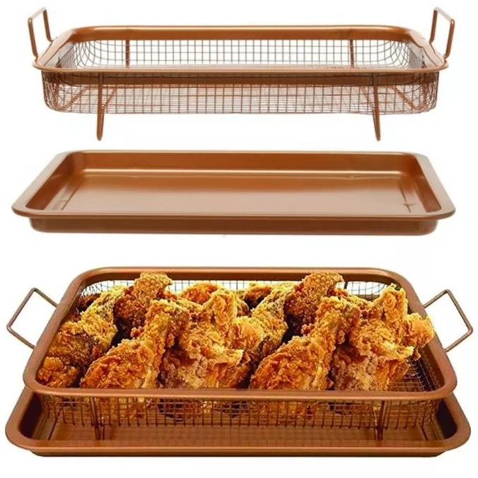 Nampan Pemanggang Cooper Crisper Tray Oven Tray Peniris Minyak