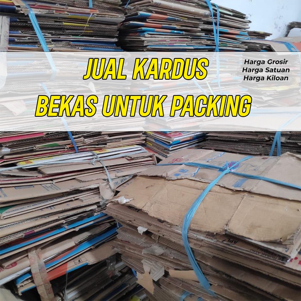 Jual Kardus Bekas Untuk Packing - Dus Packing Bekas Harga /Kilo