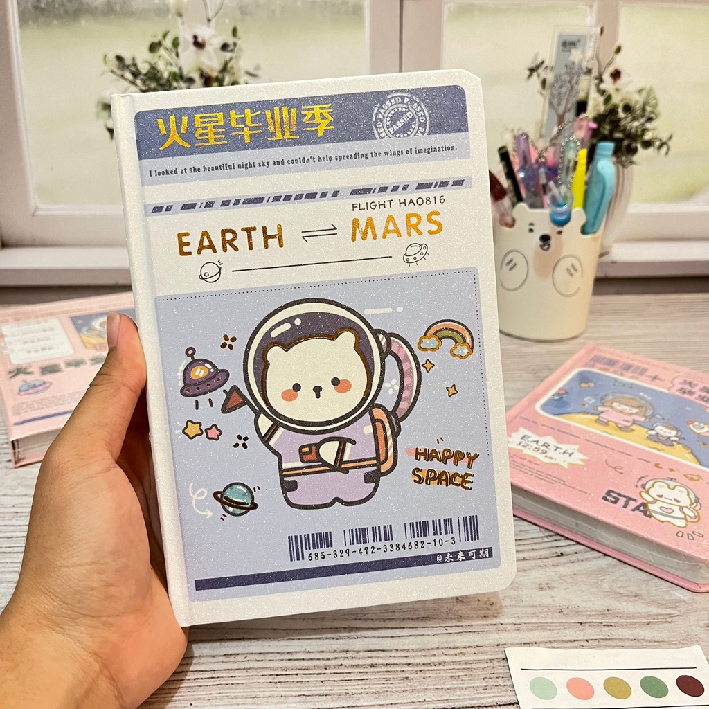

Diary Buku Motif Sweet Astronaut Ukuran A5 - PINK BIRU - diary kunci tulis notebook diari harian lucu unik warna warni random kartun