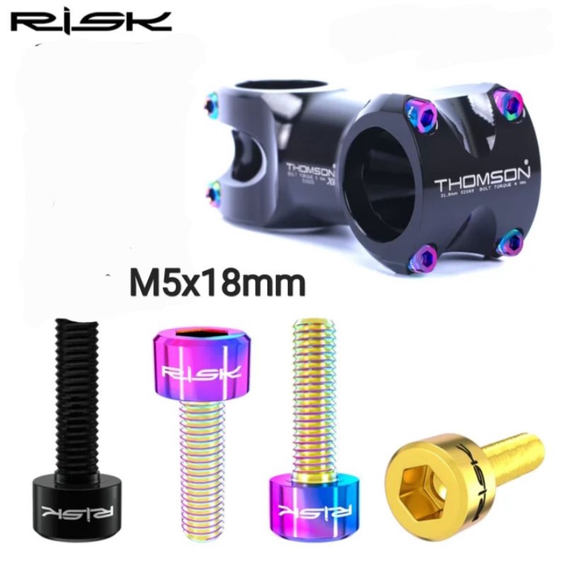 Risk Baut Titanium M5x18mm Baut Stem Sepeda Baut Bottle cage Baut Seatclamp