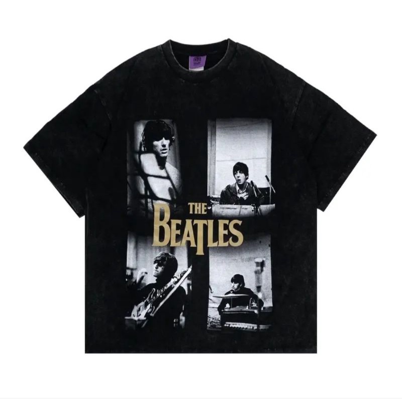 THE BEATLES V2 Oversize T-Shirt Washed