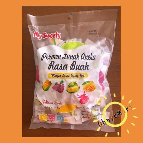 My Sweety / Permen lunak/ Permen rasa buah/ Permen aneka rasa 360g