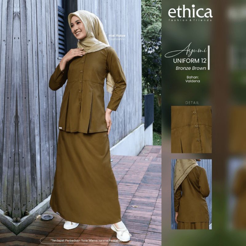 READY SETELAN DEWASA/AYUMI UNIFORM 12 BRONZE BROWN BY ETHICA