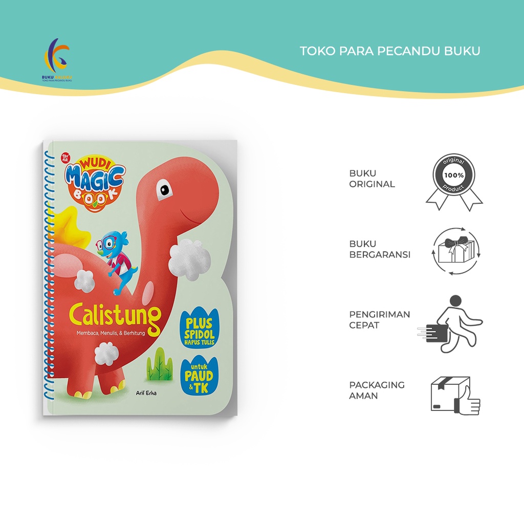 Buku Anak - Wudi Magic Book Calistung - Arif Erha - Wahyu Media - BukuKaluku