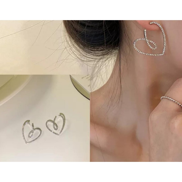 Anting love elegan terbaru anting Fashion wanita