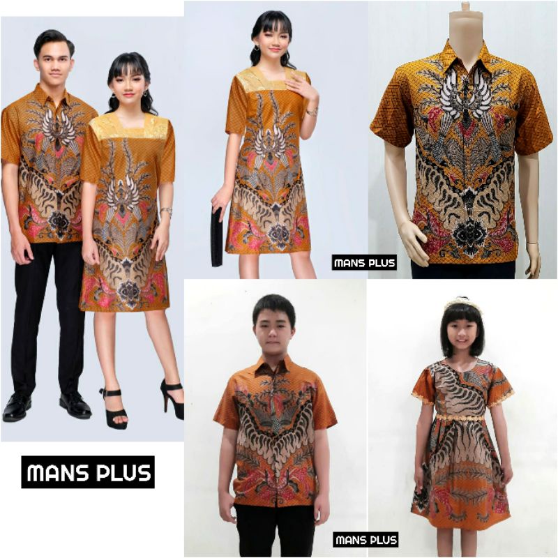 Dress Batik Modern Jumbo 4L-5L Kombinasi Brokat Dress Tunik Batik Big Size XXXL Seragam Batik Couple ERN