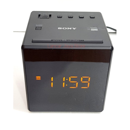Media Player Radio Fm/Am Clock Digital Sony Icf-C1