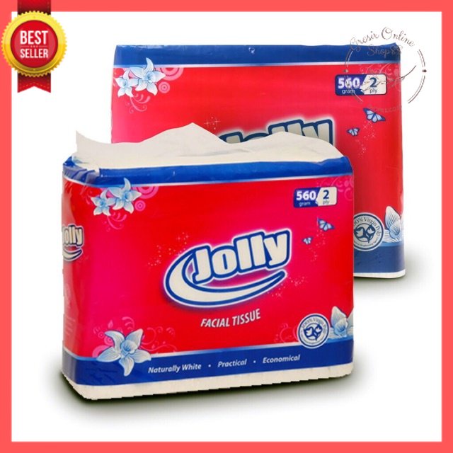 GOS -E314- Tissu Jolly Kiloan 560gr - Tissue Wajah 2 Ply - Facial Tisu Jolly Kiloan