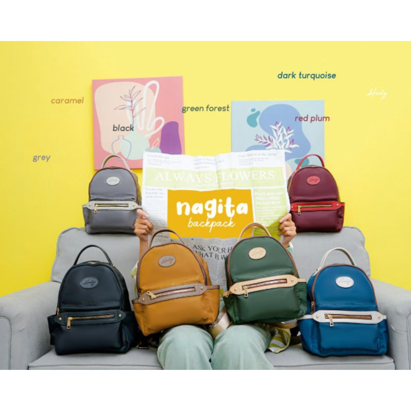 HODY - NAGITA BACKPACK - TAS RANSEL WANITA - TAS GENDONG - TAS KULIAH - TAS TRAVELLING