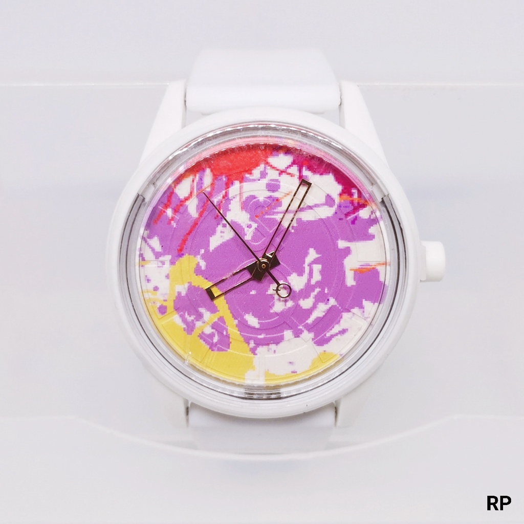 Jam Tangan Smile Solar Wanita Stylist Casual Karet Rubber Original Q&amp;Q QnQ QQ