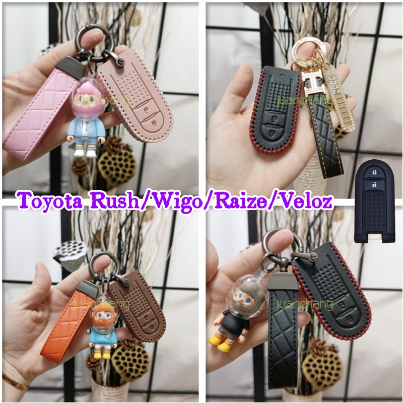 Casing Kunci Mobil Toyota Wigo Rush Daihatsu Tanto Bahan Kulit Lembut