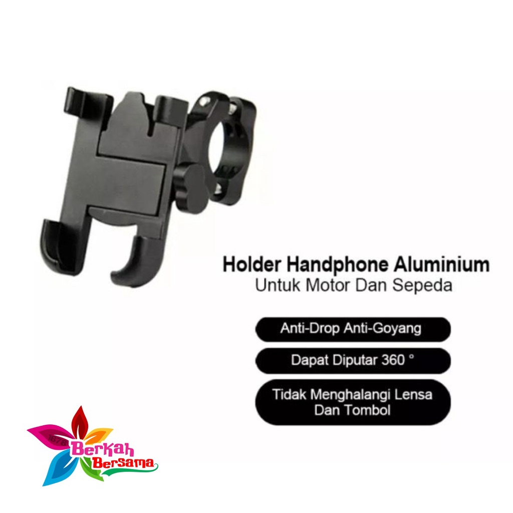 HOLDER di STANG MOTOR BESI /  DUDUKAN HP GPS / HOLDER MOTOR Di stang BB7360
