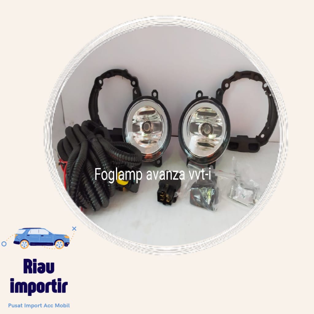 FOGLAMP LAMPU KABUT MOBIL AVANZA XENIA VVT-I LAMA KOMPLIT KABEL
