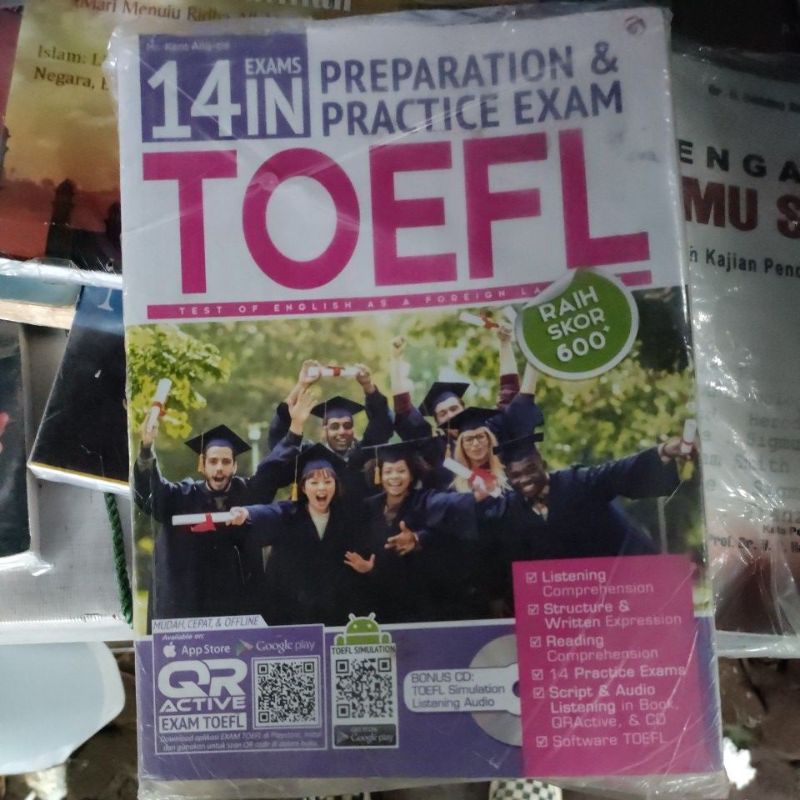 

TOEFL buku toefl preparation & Practice Exam komplit raih skor 600