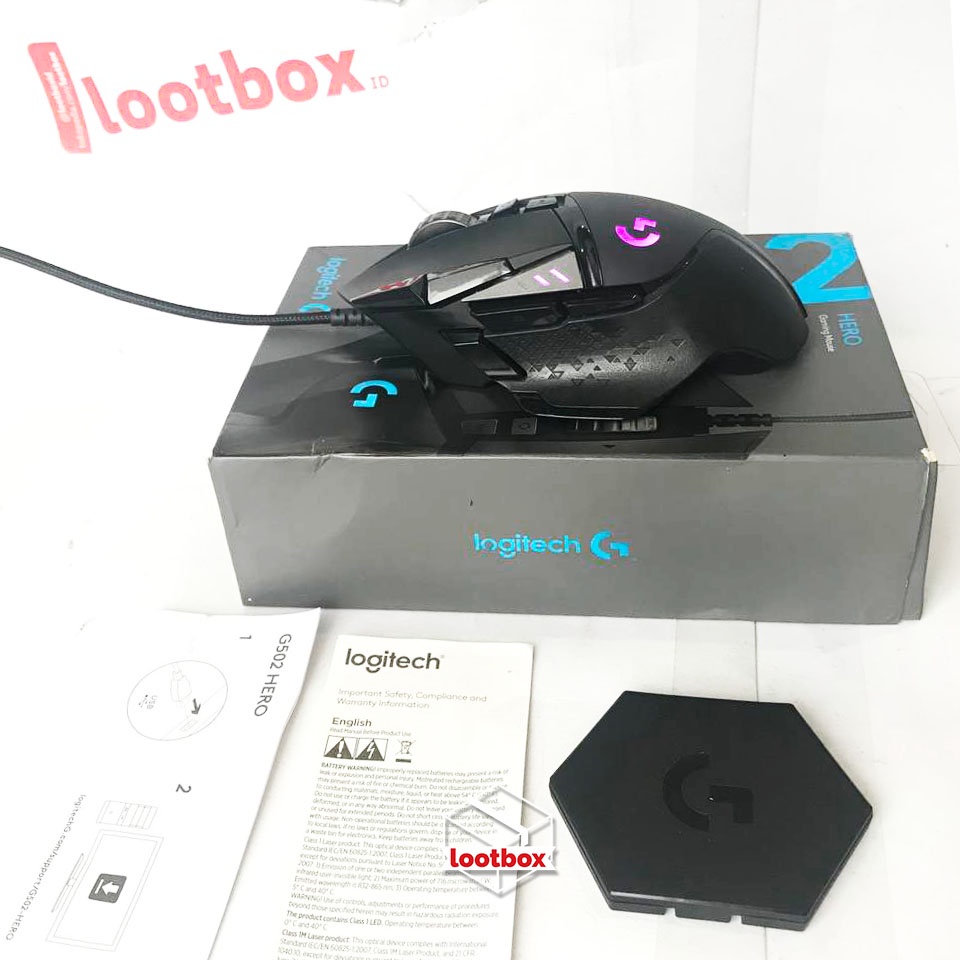 Mouse Gaming Wired Logitech G502 Lightsync Hero Sensor [SECOND]