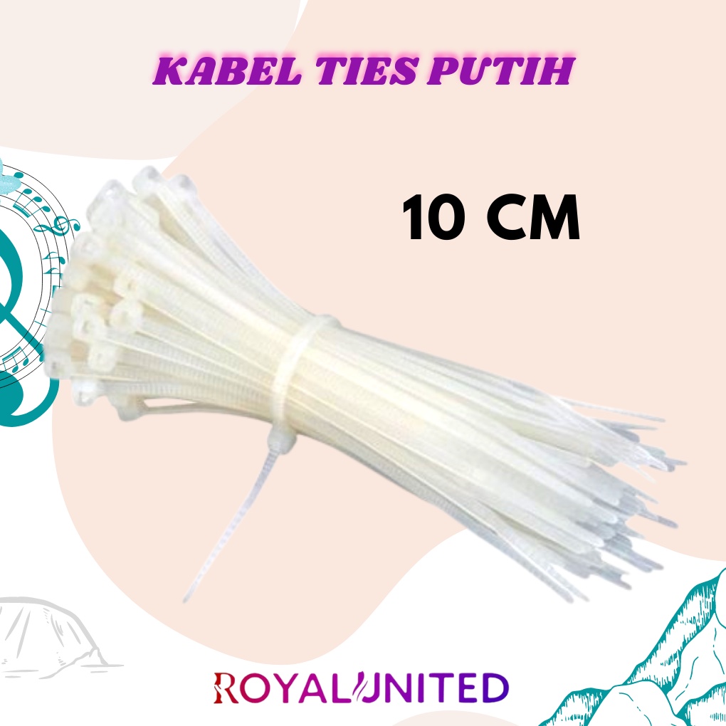 kabel ties 10cm Putih 100mm kabel tis 10 cm isi 100 Kabel Tis 2.5 mm 2,5 mm 10 cm Cable Ties Nilon Nylon putih Kabel Tis 10 cm Cable Ties Tie Tali Alat Pengikat Pendek Putih Kabel Tis 10 cm 100 mm Cable Ties Tie Nylon Nilon Kecil Putih Pengikat Kabel 10